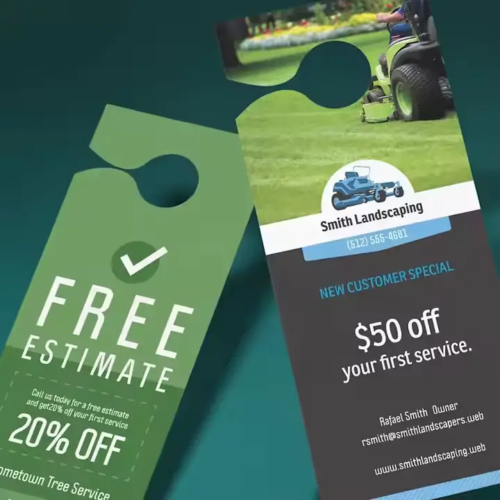 Recycled door hanger